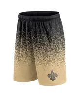 Men's Fanatics Black, Gold New Orleans Saints Ombre Shorts