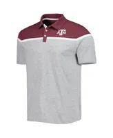 Men's Colosseum Heather Gray Texas A&M Aggies Chamberlain Polo Shirt