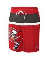 Men's G-iii Sports by Carl Banks Red Tampa Bay Buccaneers Sea Wind Swim Trunks