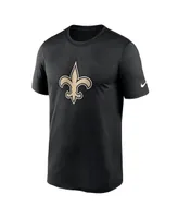 Men's Nike Black New Orleans Saints Legend Logo Performance T-shirt