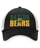 Men's Top of the World Black, White Baylor Bears Stockpile Trucker Snapback Hat