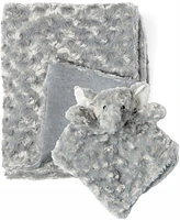 Tendertyme Baby Boys or Girls Curly Plush Blanket, 2 Piece Set