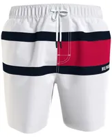 Tommy Hilfiger Men's Big & Tall Signature Flag Swim Trunk