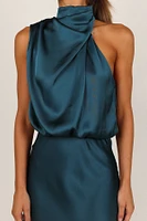 Petal and Pup Women's Anabelle Halter Neck Midi Dress
