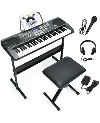 Costway Sonart 61-Key Electronic Keyboard Piano Starter Set Toy