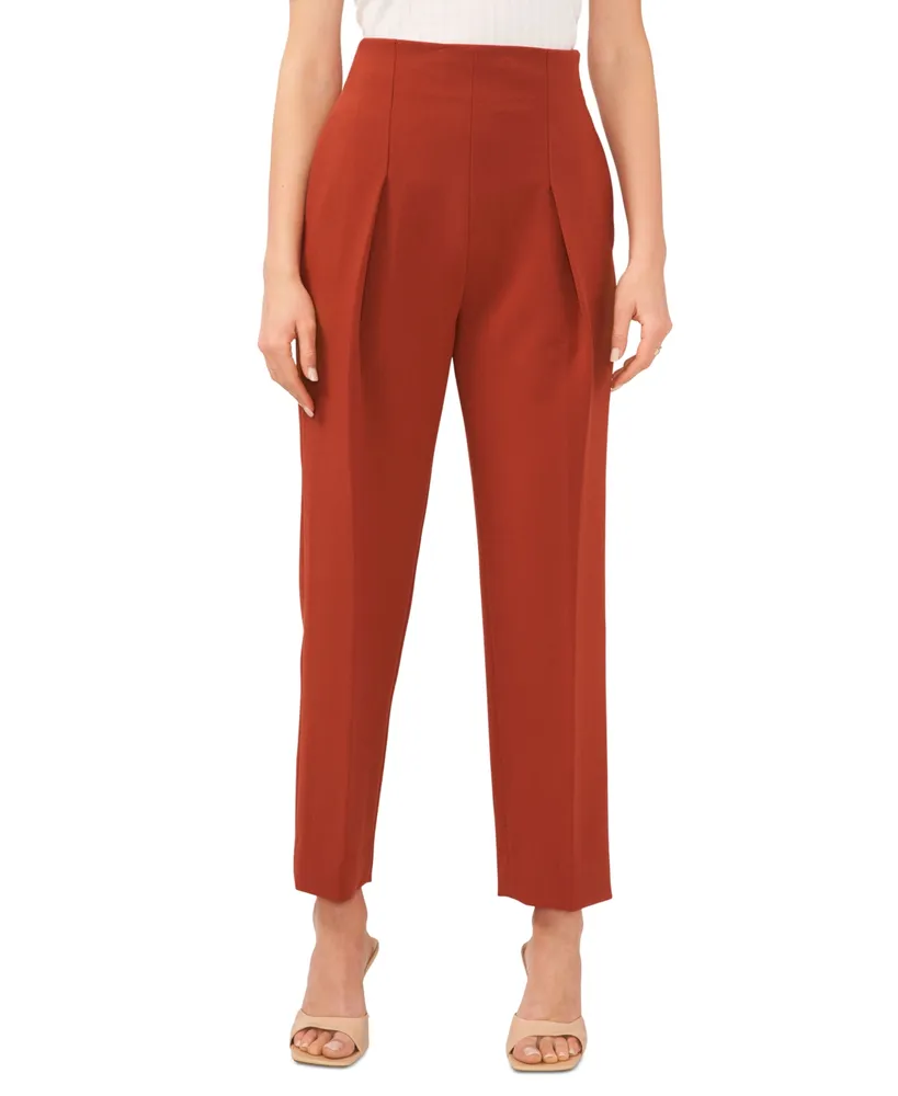 1.state Women's High-Waisted Pleated-Front Pants