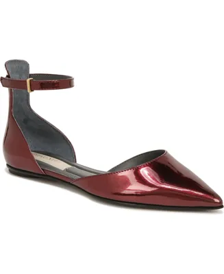 Franco Sarto Women's Racer-Flat Ankle Strap Pointed Toe Flats