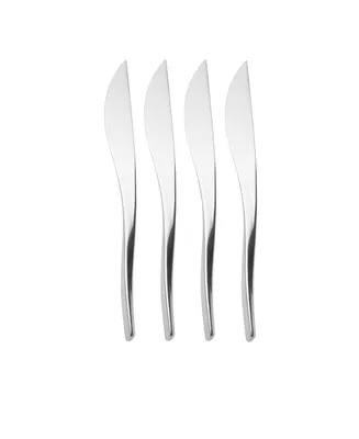 Nambe Anna Stainless Steak Knives, Set of 4