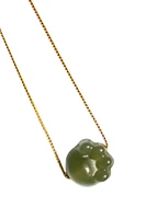 seree Cat paw - Green jade necklace