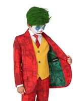 Suitmeister Big Boys Scarlet Joker Button Closure Suit Set