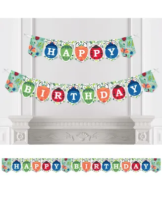 Buggin' Out Bugs Birthday Party Bunting Banner Party Decorations Happy Birthday