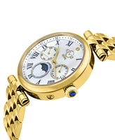 GV2 by Gevril Women's Florence Swiss Quartz Gold-Tone Stainless Steel Watch 36mm