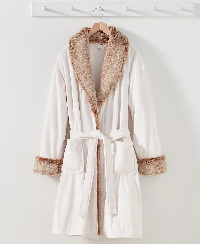 Hotel Collection Faux Fur Robe, Created for Macy's