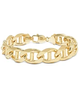 Men's Mariner Link Chain Bracelet (13.5mm) in 14k Gold-Plated Sterling Silver