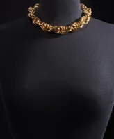 I.n.c. International Concepts Twisted Chain Frontal Necklace, 17" + 3" extender, Created for Macy's