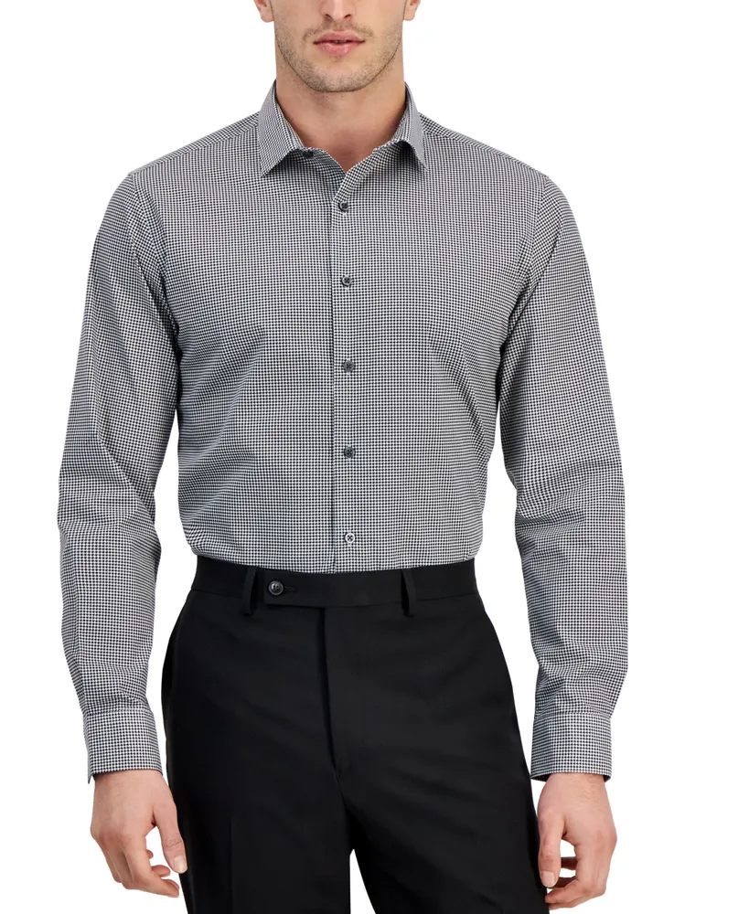 Calvin Klein Men's Refined Slim Fit Stretch Dress Shirt - Macy's