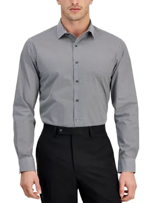 Alfani Men's Slim Fit Houndstooth Dress Shirt, Created for Macy's