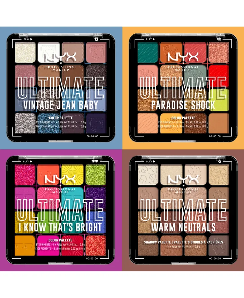 Nyx Professional Makeup Ultimate Shadow Palette - Paradise Shock