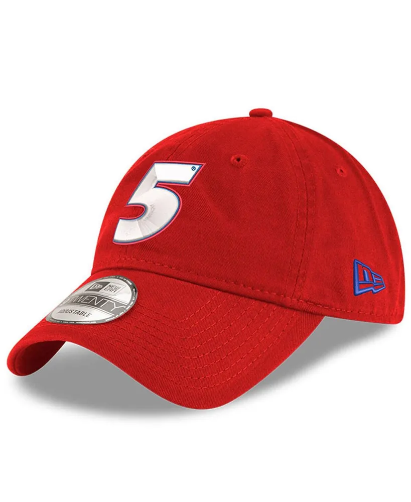 Men's New Era Scarlet Kyle Larson Enzyme Washed 9TWENTY Adjustable Hat