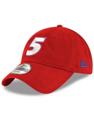 Men's New Era Scarlet Kyle Larson Enzyme Washed 9TWENTY Adjustable Hat