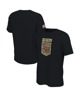 Men's Jordan Black Oklahoma Sooners Veterans Camo T-shirt