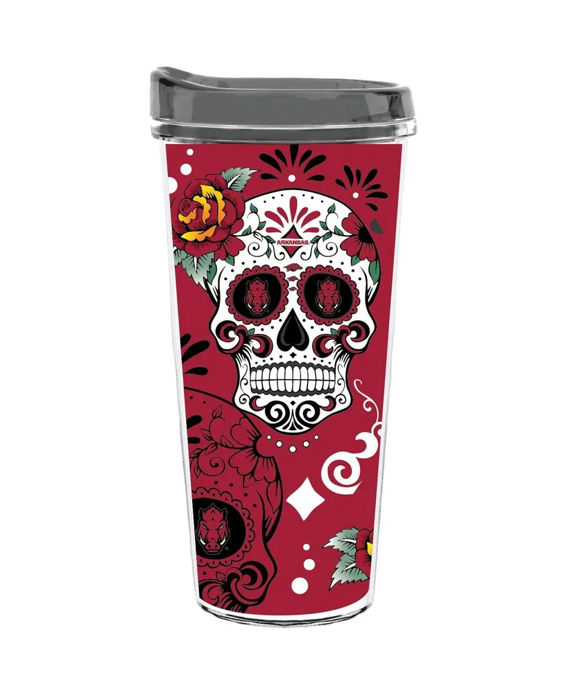 Arkansas Razorbacks 22 Oz Dia de los Muertos Tumbler