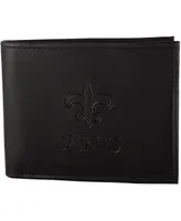 Men's Black New Orleans Saints Hybrid Bi-Fold Wallet