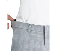 Kenneth Cole Reaction Men's Slim-Fit Stretch Check Dress Pants