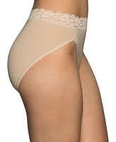 Vanity Fair Women's Flattering Lace Hi-Cut Panty Underwear 13280, extended sizes available