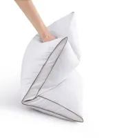 Unikome 100 Cotton Medium Support Feather Down 2 Pack Pillow