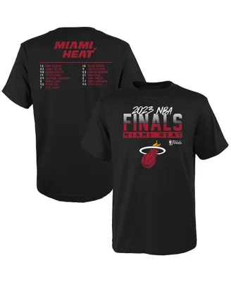 Toddler Boys and Girls Fanatics Black Miami Heat 2023 Nba Finals Roster T-shirt