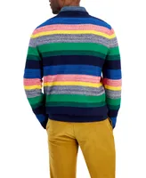 Club Room Men's Multi-Stripe Sweater, Created for Macy's