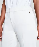 Tommy Hilfiger Women's Cropped Elastic-Back Sloane Ankle Pants