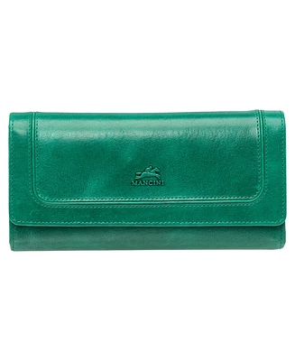 Mancini South Beach Rfid Secure Quadruple Fold Wallet
