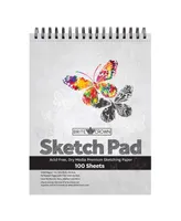 Net Focus Media Brite Crown Sketch Pad – 9x12 Sketchbook for Teens