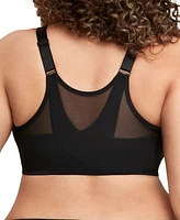 Women's Full Figure Plus MagicLift Front Close Posture Back Support Bra 1265