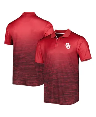 Men's Colosseum Crimson Oklahoma Sooners Marshall Polo Shirt