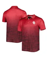 Men's Colosseum Crimson Oklahoma Sooners Marshall Polo Shirt