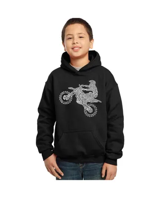 Big Boy's Word Art Hooded Sweatshirt - Freestyle Motocross Fmx