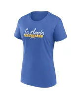 Women's Fanatics Powder Blue, Gold Los Angeles Chargers Fan T-shirt Combo Set