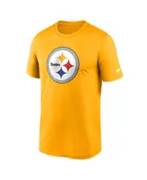 Men's Nike Gold Pittsburgh Steelers Legend Logo Performance T-shirt