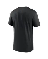 Men's Nike Black Philadelphia Eagles Legend Logo Performance T-shirt