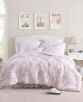 Laura Ashley Delphine Cotton Reversible Piece Comforter Set
