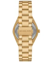 Michael Kors Women's Lennox Quartz Three-Hand -Tone Stainless Steel Watch 37mm