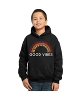 Big Boy's Word Art Hooded Sweatshirt - Good Vibes