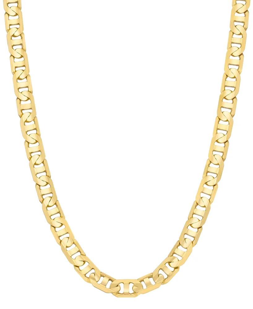 Men's Mariner Link 22" Necklace (6-1/2mm) in 14k Gold-plated Sterling Silver