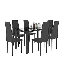 7-Piece Dining Table Set, Dining Table And Chair