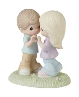 Precious Moments Love Will Keep Us Together Bisque Porcelain Figurine