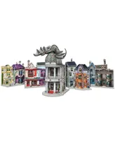 Wrebbit Harry Potter Diagon Alley Collection 4 3D Puzzles Ollivander's Shop, Quidditch Supplies, Madam Malkin's, Weasleys' Wizard Wheezes, 1175 Pieces