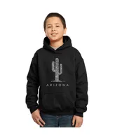 Big Boy's Word Art Hooded Sweatshirt - Arizona Cities